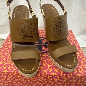 Tory Burch -Kimberly vintage calf wedge sandal